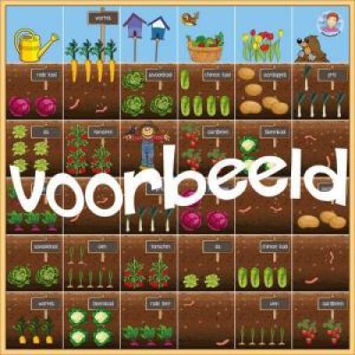 Speelmat Bee/Blue-Bot Moestuin